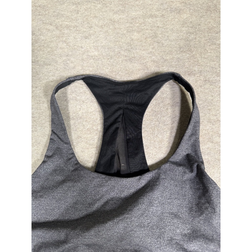 Lululemon Invigorate Sports Bra Women 8 Gray Black Racerback Removable Cups Yoga - Picture 3 of 9
